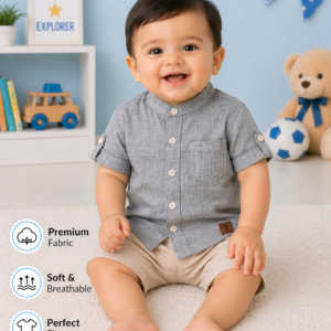 Baby Boy Linen Shirt – Soft Fabric