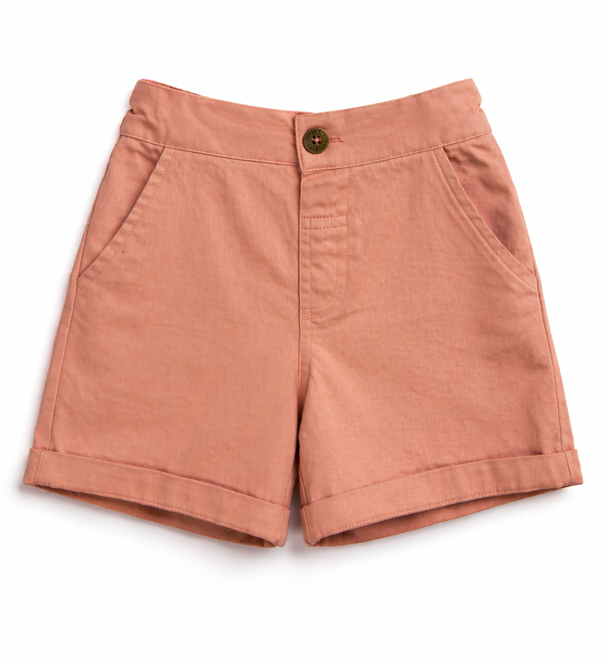 Baby Boys Suspender Shorts Outfit Set with Cap & Bow Tie – Peach Formal Party Wear - Image 6