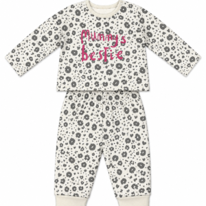 Baby Girls Printed Top & Pants Set – Mummy’s Bestie Casual Outfit